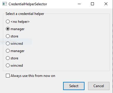 git credential manager windows